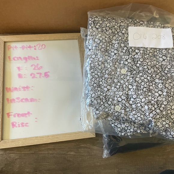 J. Crew Black and White Floral Long Sleeve Button Down Shirt - Picture 6 of 6